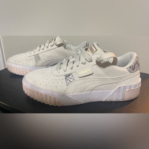 Used Good condition Puma womens Cali Suede Snake Platform Sneakers size 8.5 - Picture 6 of 15